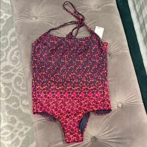 Marc By Marc Jacobs Pink and Blue One Piece Swimsuit